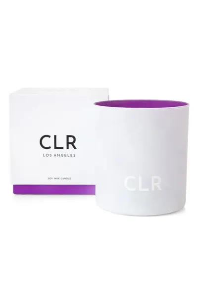 Clr Purple Scented Candle