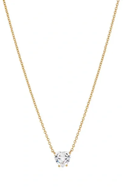 Nadri Modern Love Heart Pendant Necklace In Gold