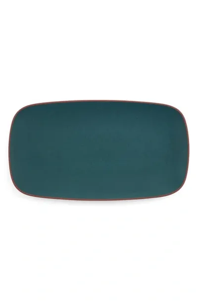 Nambe Taos Soft Rectangular Platter In Jade