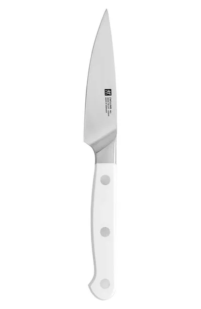 Zwilling Pro Le Blanc 4-inch Paring Knife In Silver