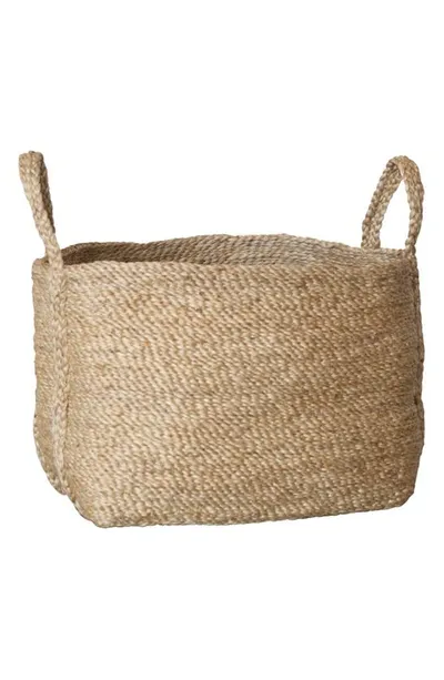 Will And Atlas Jute Basket In Natural