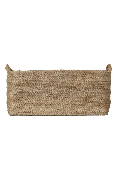 Will And Atlas Rectangular Jute Tray In Natural