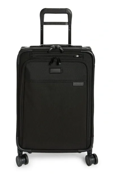 Briggs & Riley Baseline Essential 22-inch Expandable Spinner Carry-on Bag In Black