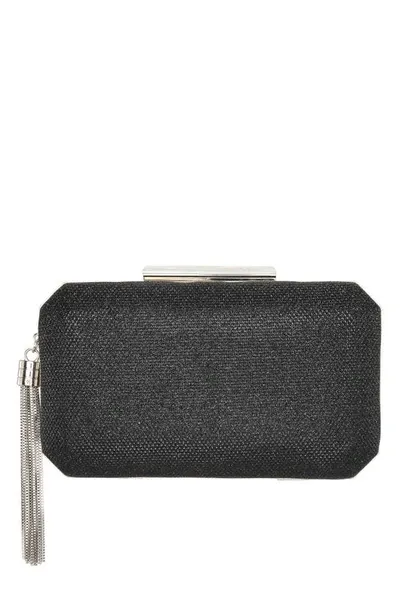 Nina Bellaria Minaudière Clutch In Black