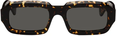 Retrosuperfuture Tortoiseshell Fantasma Sunglasses In Havana Maculata