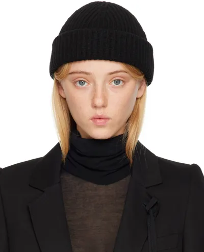 Ann Demeulemeester Black Cashmere Beanie Hat  Black  Donna Tu In 099 Black