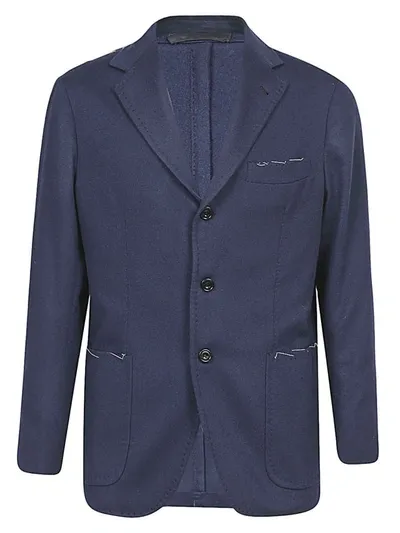 Sartorio Napoli Cashmere Jacket In Blue