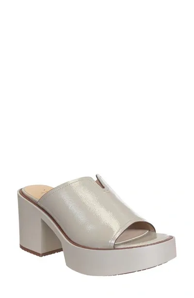 Naked Feet Freja Block Heel Mule In White