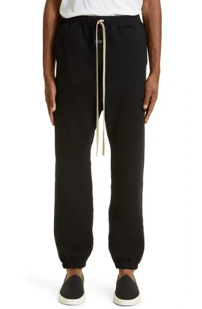 Fear Of God Eternal Cotton Fleece Sweatpants In 001 Black