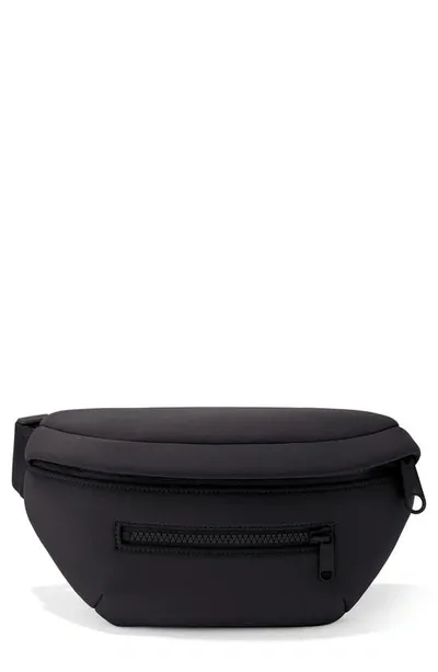 Dagne Dover Ace Neoprene Fanny Pack In Onyx