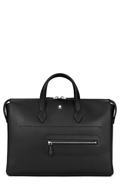 Montblanc Meisterstuck Selection Soft Briefcase Document Case In Black