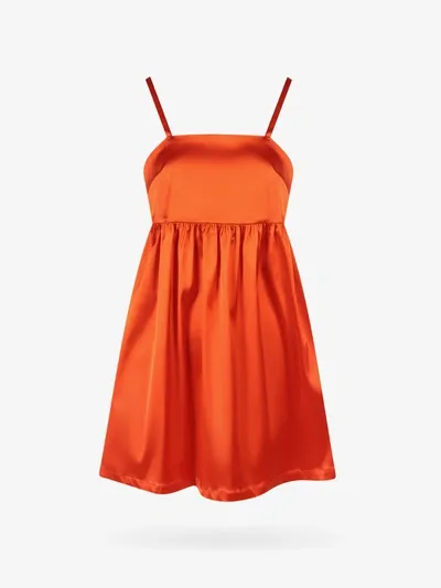 Semicouture Dress In Orange