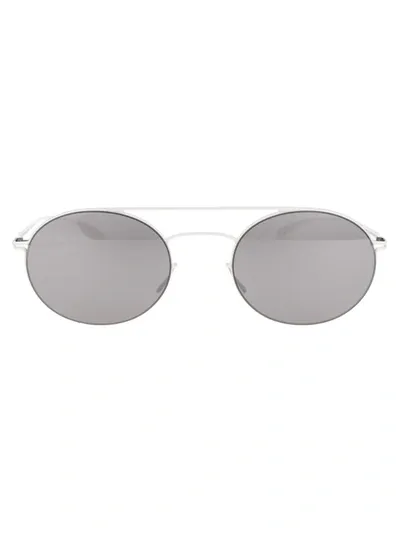 Mykita Sunglasses In 333 E13 White Dark Grey Solid