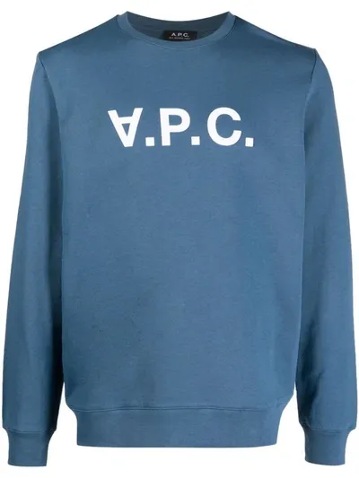 Apc Vpc Crewneck Sweatshirt In Blue