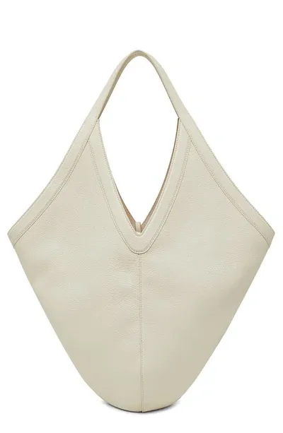 Mansur Gavriel Bucket Leather Hobo Bag In Pearl