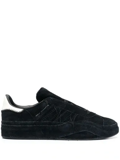 Y-3 Suede Low-top Sneakers In Black