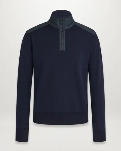 Belstaff Kilmington Quarter Zip In Navy