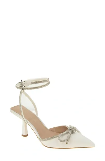 Bcbgeneration Ildy Pointed Toe Pump In Bright White Neoprene