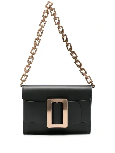 Boyy Buckle Travel Case B Chain Leather Crossbody Bag In Black