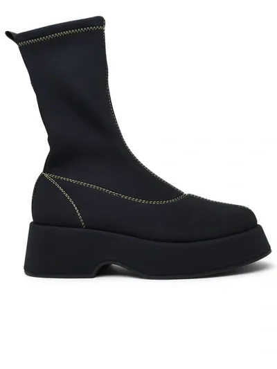 Ganni Retro Sock Boots In Black