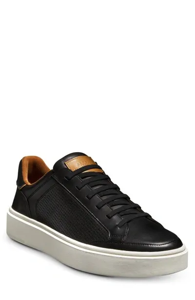 Allen Edmonds Flynn Leather Sneaker In Carbon