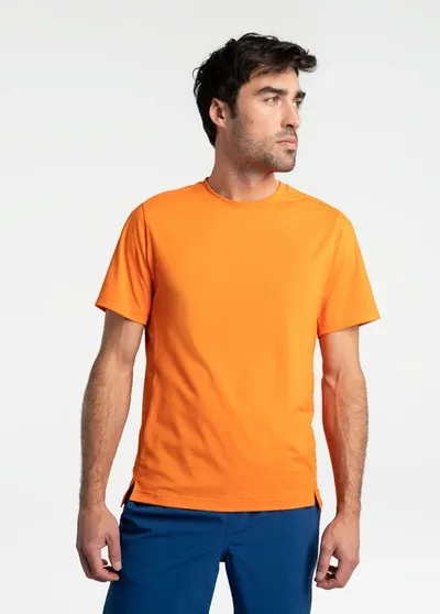 Lole Performance Wool Short Sleeve In Mandarin