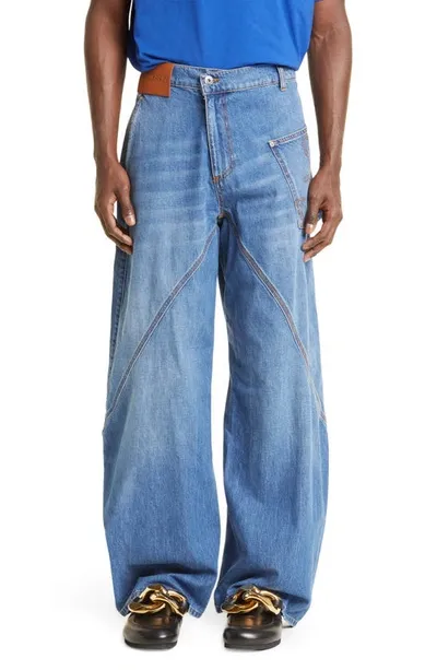 Jw Anderson Weite Jeans Im Oversized-look In Light Blue