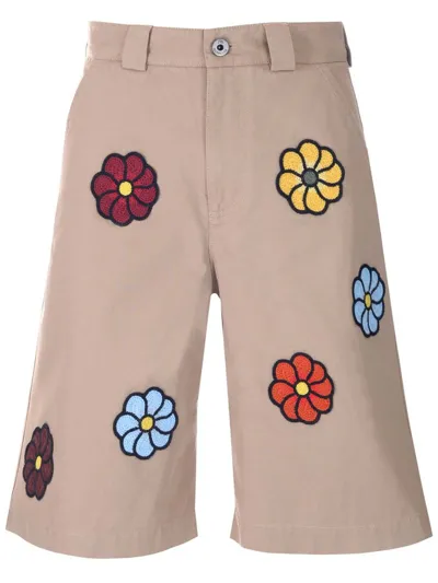 Moncler Genius Moncler X Jw Anderson Floral Detailed Shorts In Multi