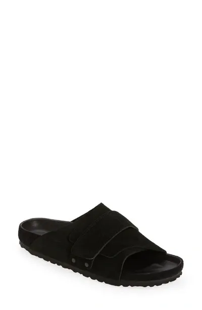 Birkenstock Kyoto Slide Suede In Black