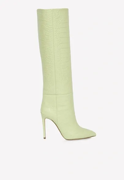 Paris Texas 150 Leather Knee-length Boots In Yellow