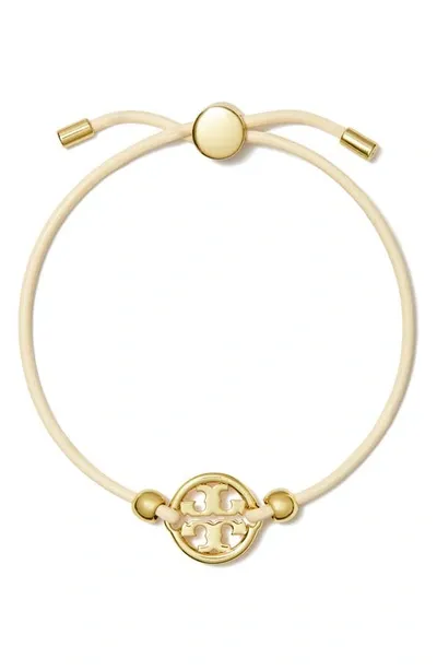 Tory Burch Miller Slider Bracelet In Gold Ivory