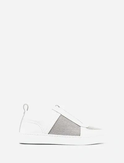 Fabiana Filippi Panelled Slip-on Sneakers In White