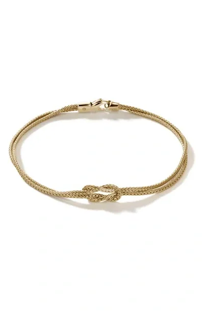 John Hardy Women's Love Knot 14k Yellow Gold Double-chain Bracelet