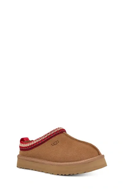 Ugg Little Kid's & Kid's Tazz Platform Slippers In Chestnut