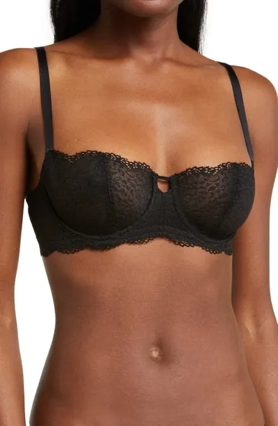 Skarlett Blue Rouse Full Coverage Balconette Bra In Black