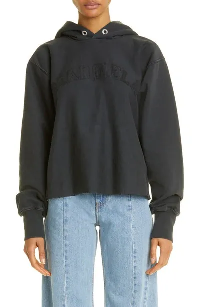 Maison Margiela Hoodie In Black Delave