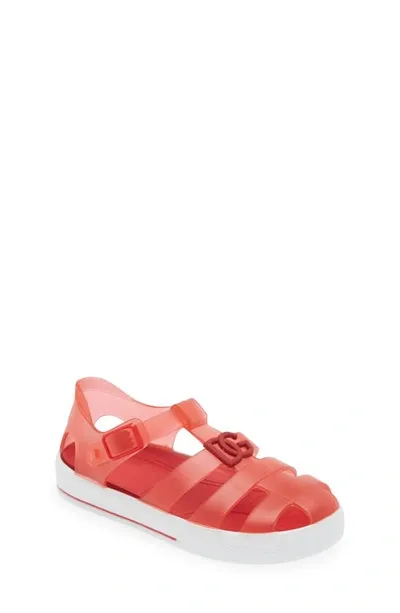 Dolce & Gabbana Red Sandals For Kids With Logo