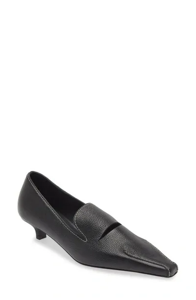 Totême The Cutout Kitten Loafer Black