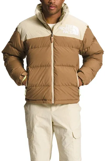 The North Face M 92 Low Fi Hi Tek Nuptse In Utility Brown Gravel