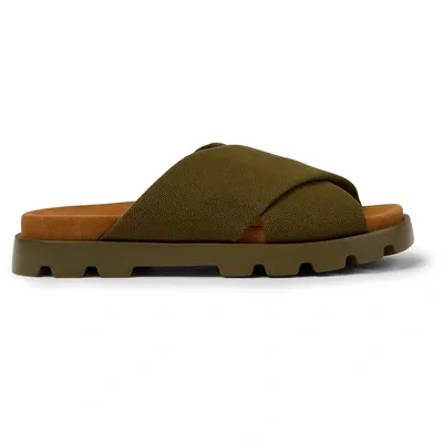 Camper Brutus  Sandals In Cotton In Green