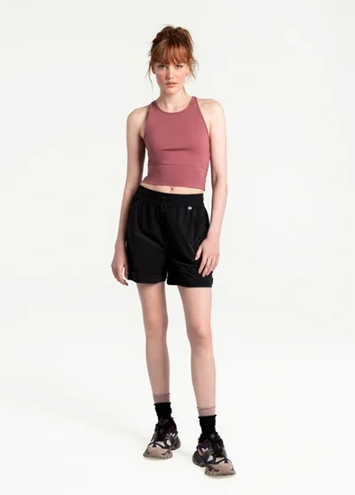 Lole Wander Shorts In Black Beauty