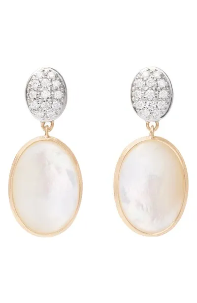 Marco Bicego Women's Siviglia 18k Yellow Gold, Mother-of-pearl & 0.2 Tcw Diamond Drop Earrings