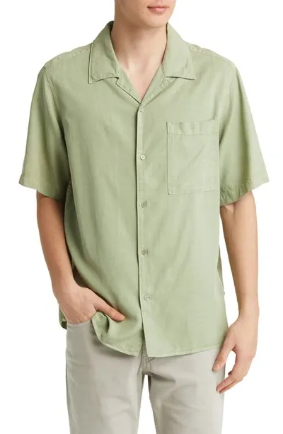 Nn07 Julio 5029 Convertible-collar Twill Shirt In Green