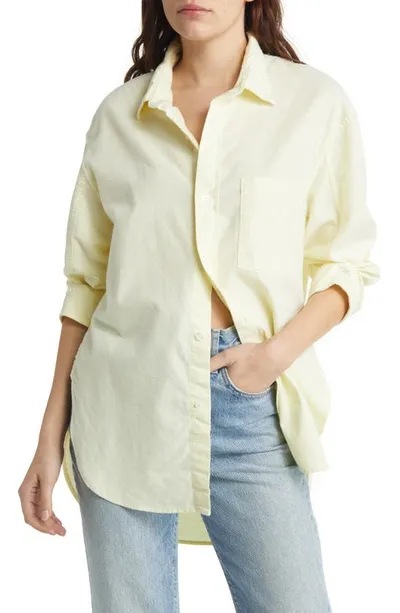 Citizens Of Humanity Kayla Shirt In Oxford Baby Yellow