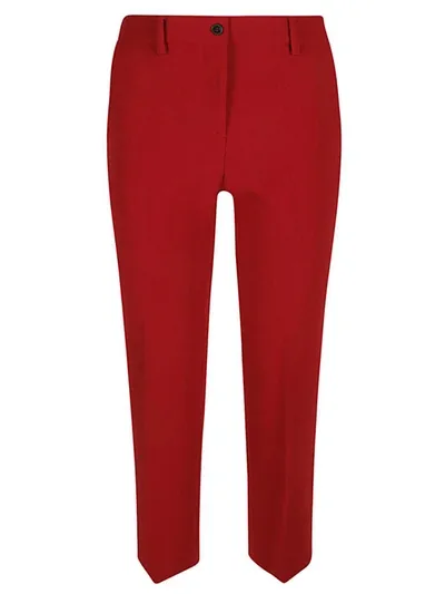 Alberto Biani Cady Flared Trousers In Red