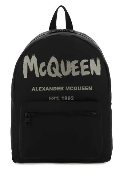 Alexander Mcqueen Backpacks In Black