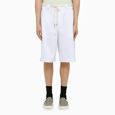 Drôle De Monsieur Le Short Twill In White