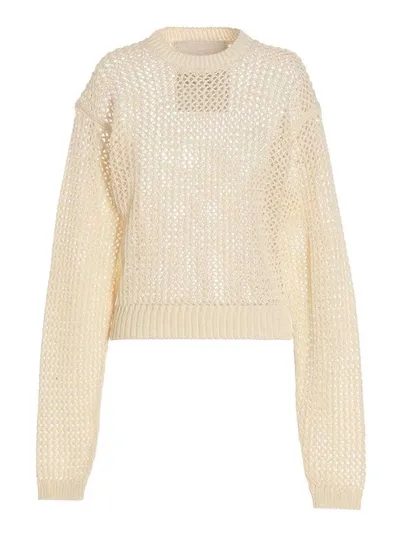 Ramael Bio Cable Sweater In White