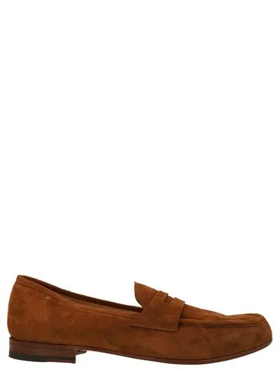 Lidfort Brown Slip On Loafers