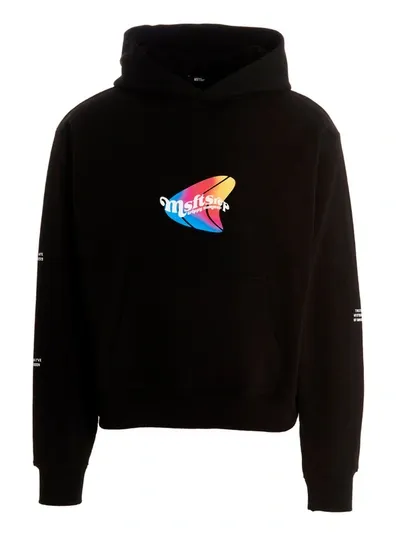 Msftsrep Trippy Summer Print Cotton Hoodie In Black